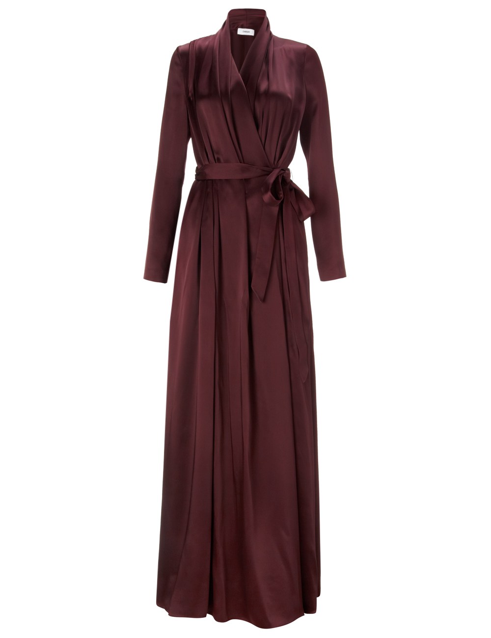 Chalayan Oxblood Wrap Maxi Dress in Red (Oxblood) | Lyst