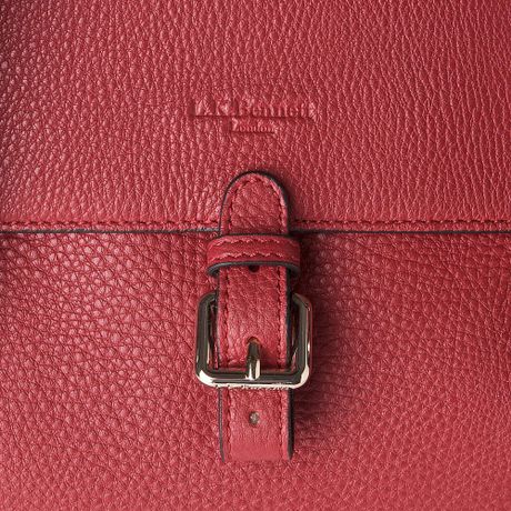 L.k.bennett Emma Large Shoulder Bag in Red (Red-deep red) | Lyst
