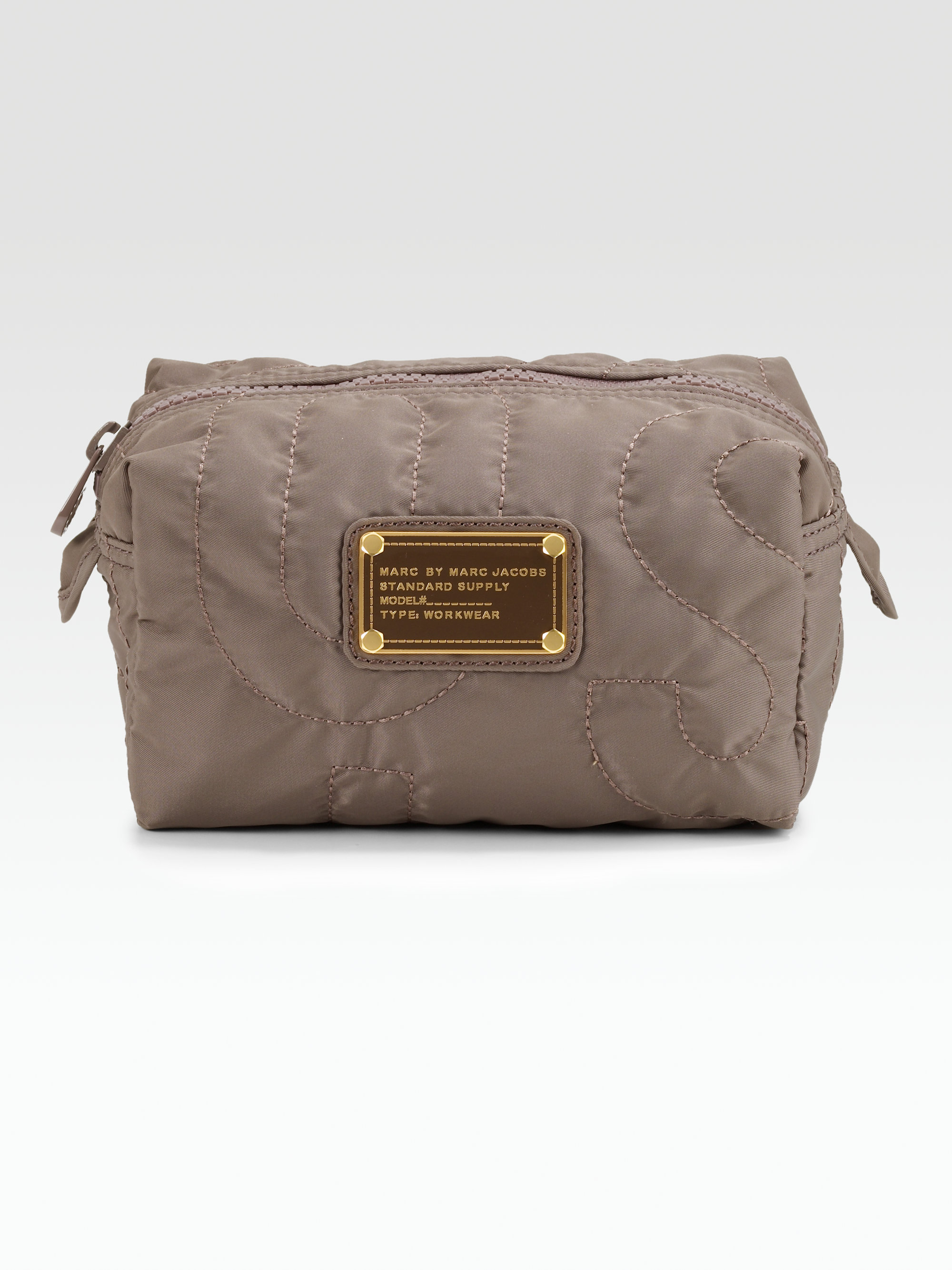 Marc By Jacobs Pretty Nylon Small Cosmetic Bag In Grey