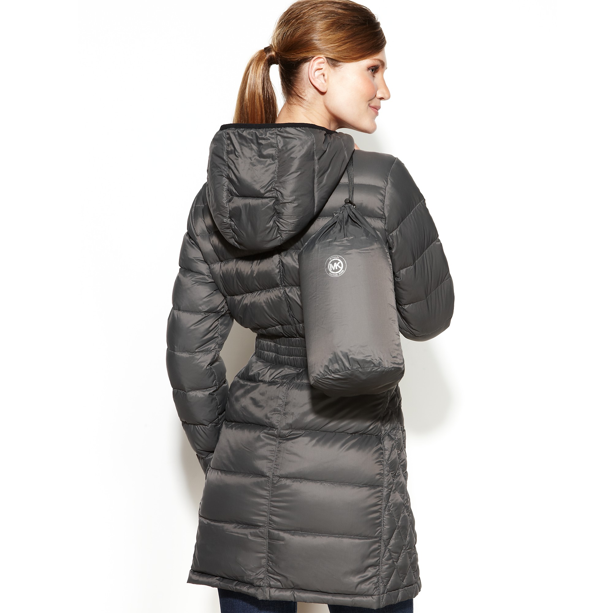 Lyst - Michael Kors Hooded Quilted Down Packable Puffer