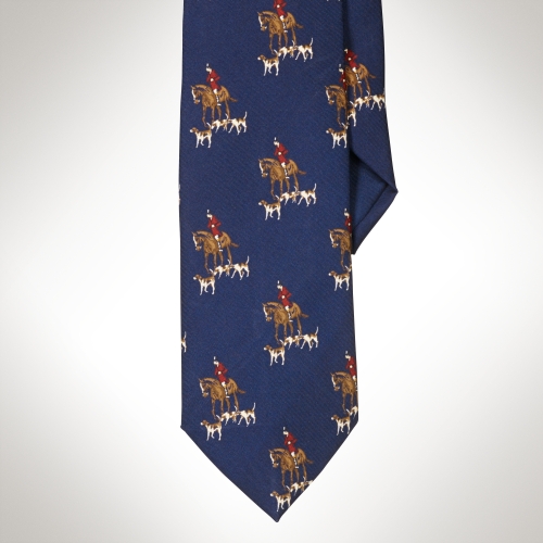 Lyst - Polo Ralph Lauren Bedford Horse Print Tie in Blue for Men