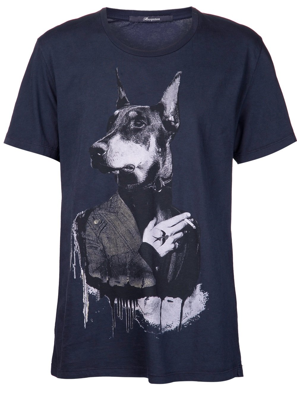 doberman in a shirt