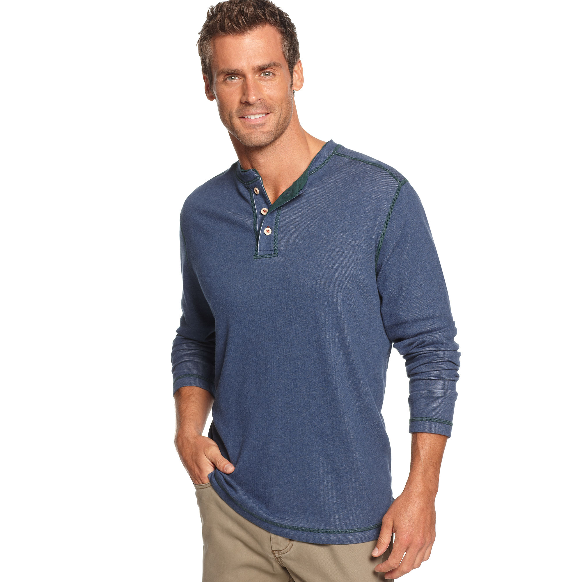 Lyst - Tommy Bahama Long Sleeve Quick Draw Henley in Blue for Men