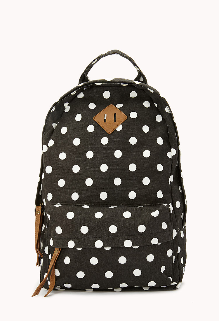 Black And White Polka Dot Backpack Backpacks | IUCN Water