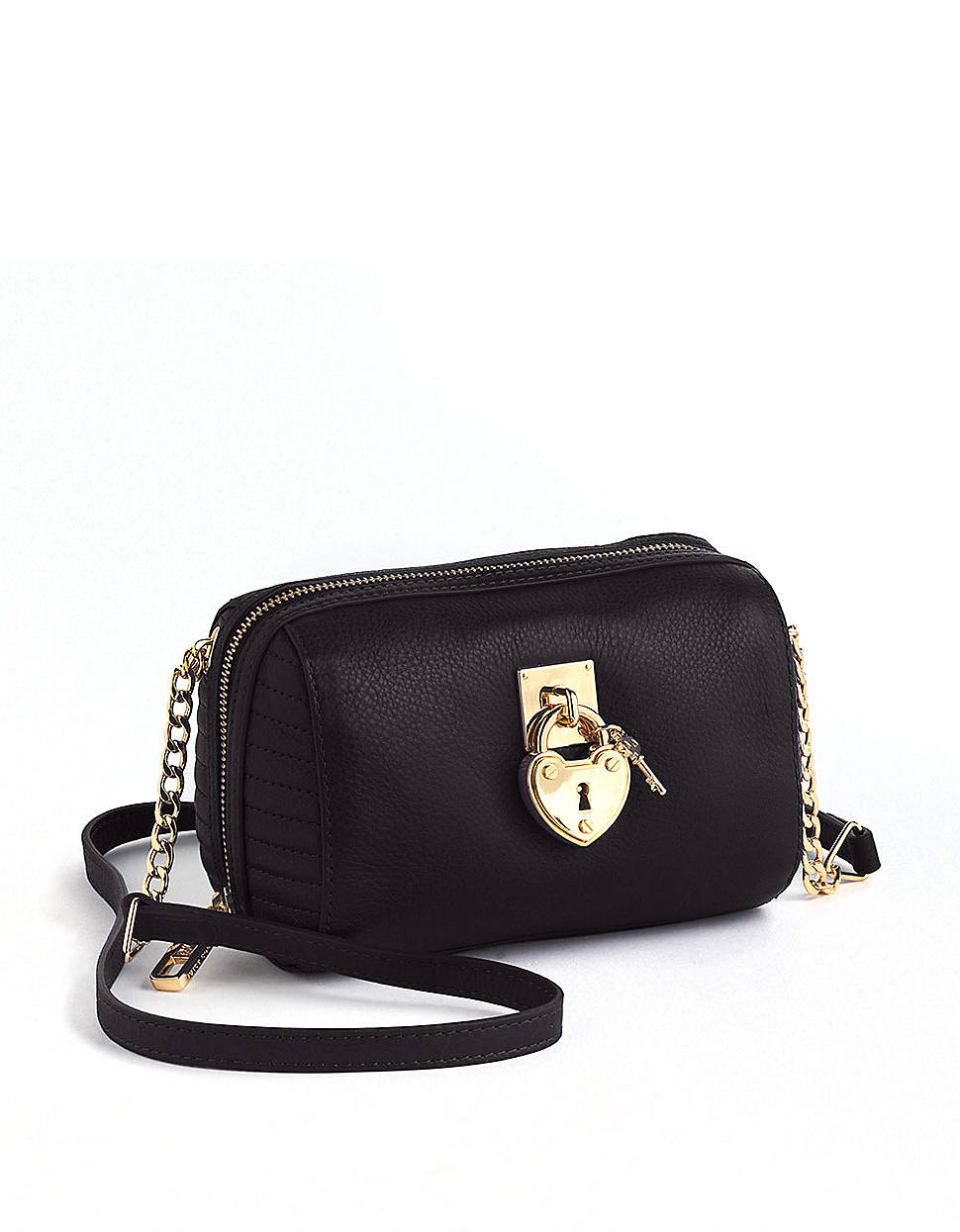 Lyst - Juicy Couture Mini Steffy Leather Crossbody Bag in Black