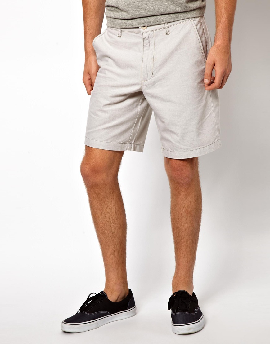 gray chino shorts