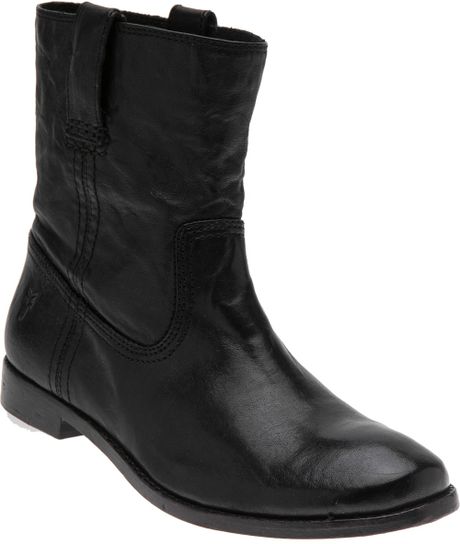 Frye Anna Shortie Boot in Black | Lyst