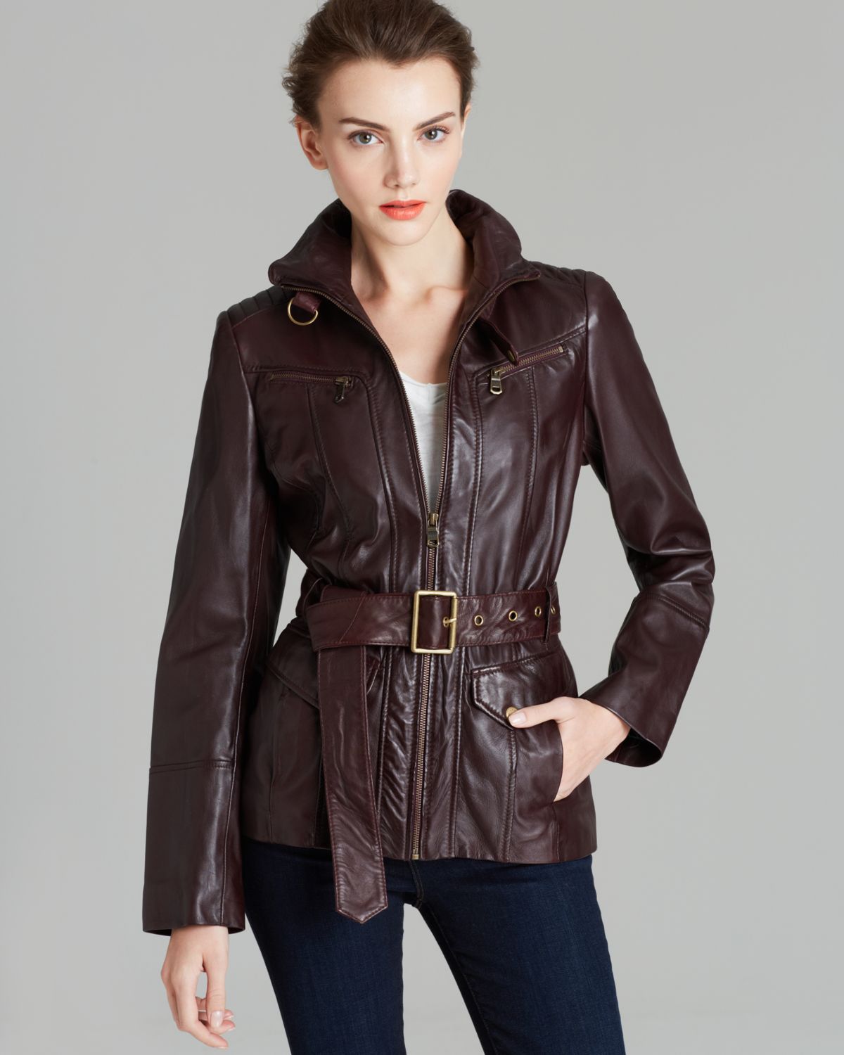 Marc New York Venice Vintage Washed Leather Jacket In Black Lyst Gallery