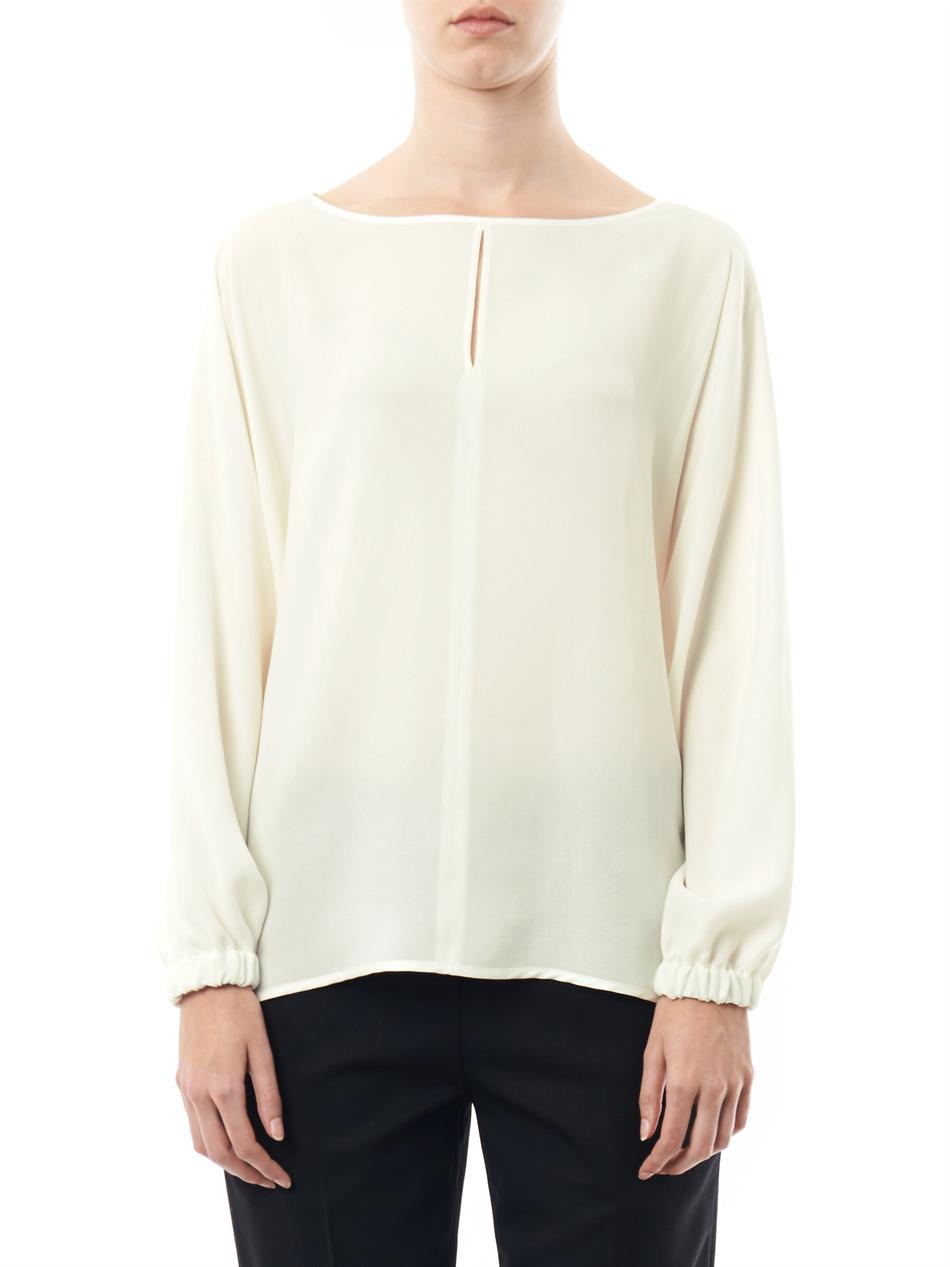 Lyst - Max Mara Relais Blouse in White