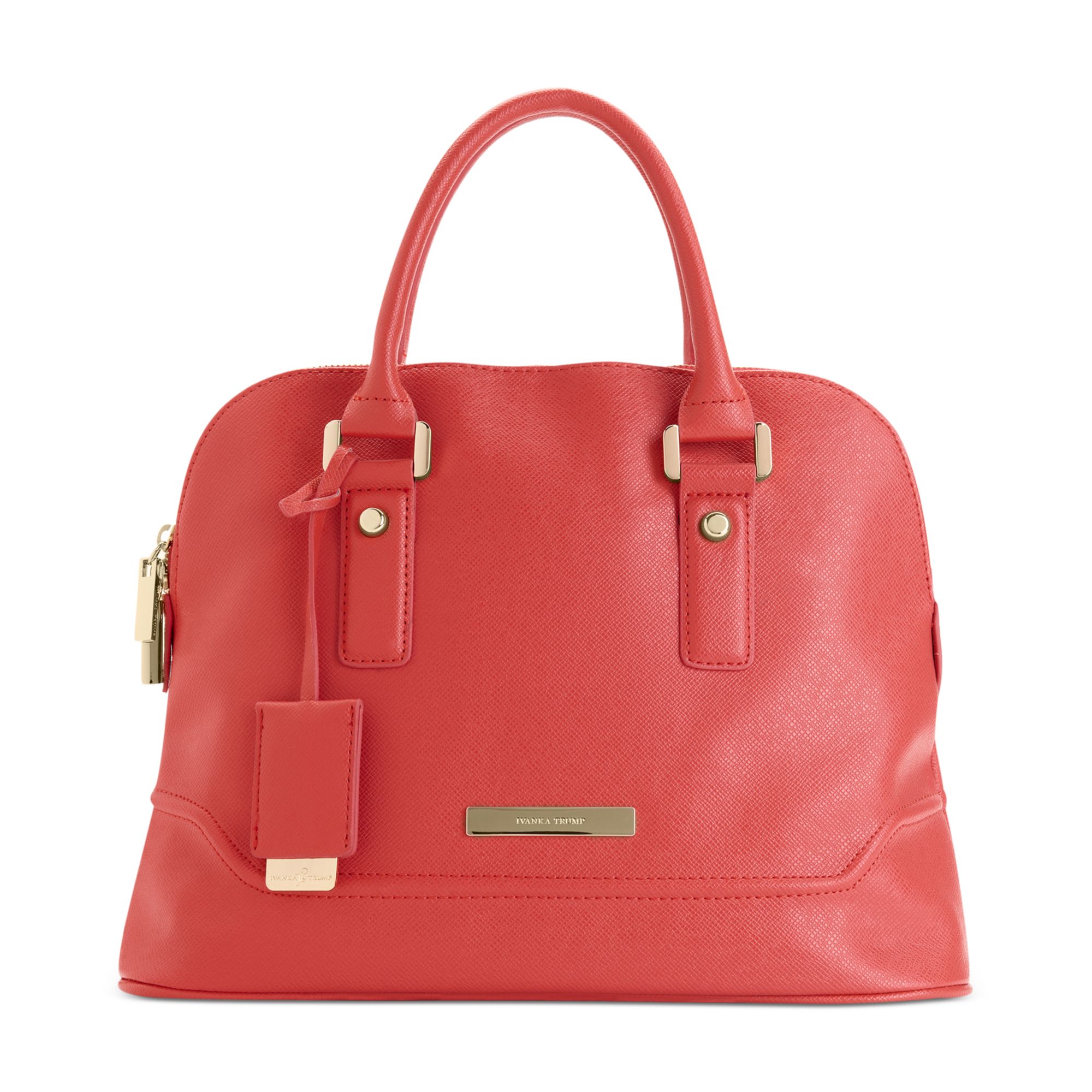 Ivanka Trump Ava Satchel in Red (Coral) | Lyst