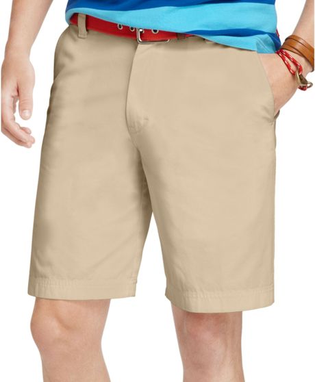 Izod Big And Tall Flat Front Saltwater Shorts in Gray for Men ...
