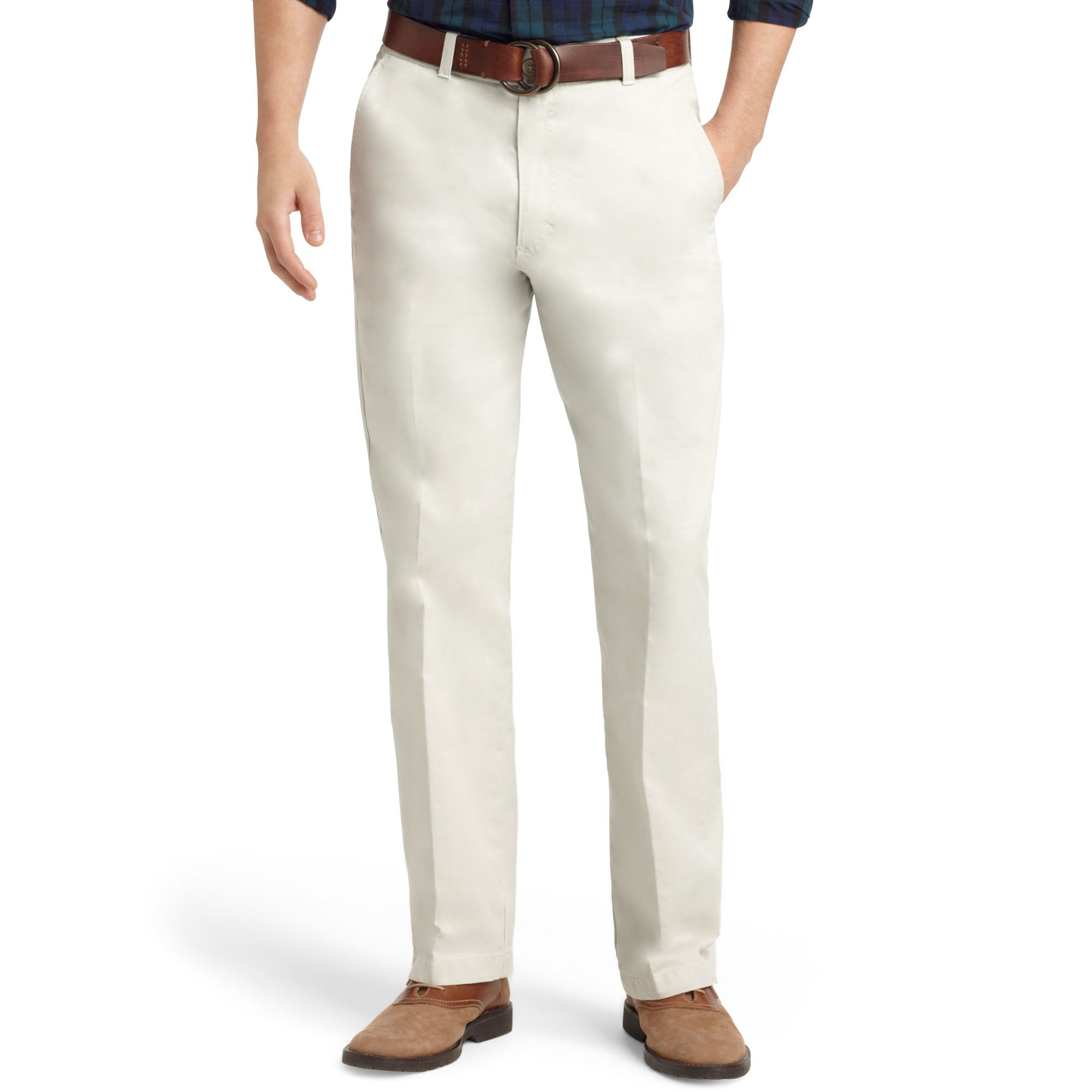 Lyst - Izod Saltwater Straight Fit Chino Pants in White for Men