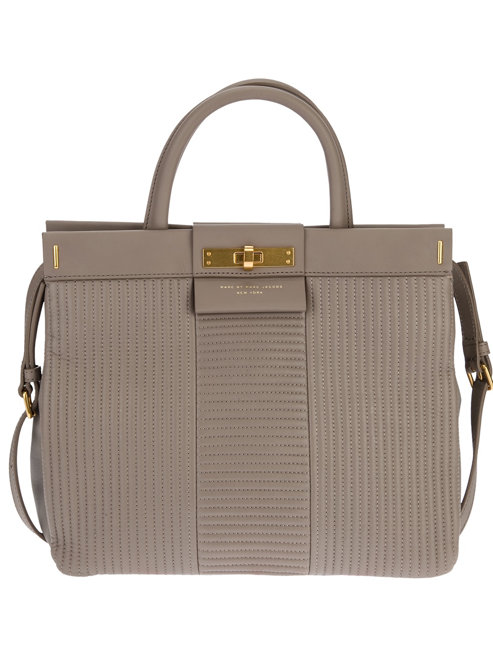 Marc By Marc Jacobs Calf Leather Tote Bag in Gray (grey) | Lyst