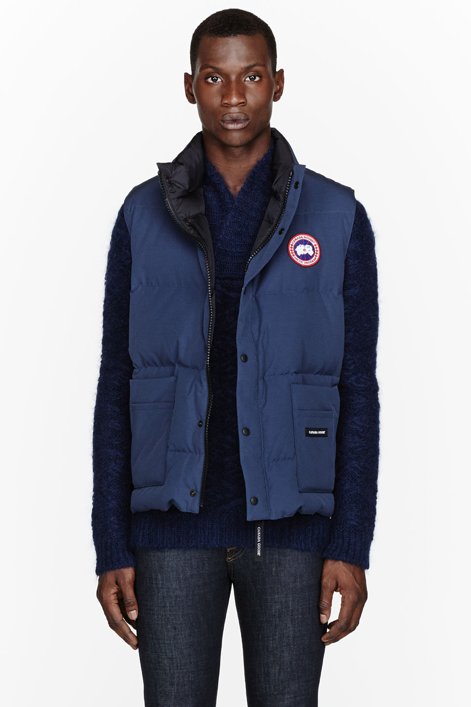 Lyst - Canada Goose Navy Down Freestyle Puffer Vest in Blue for Men