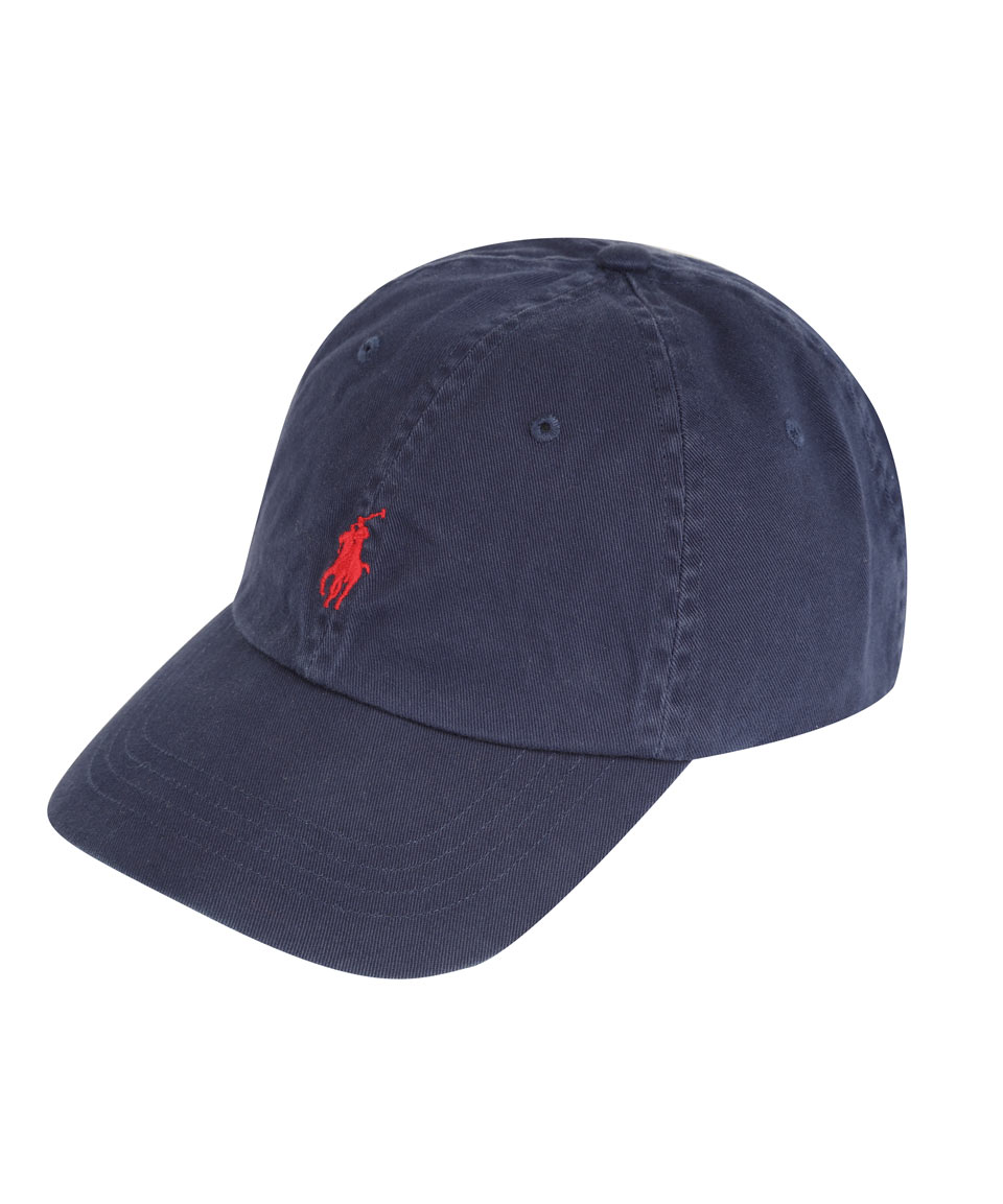 Lyst - Polo Ralph Lauren Navy and Red Logo Cap in Blue for Men