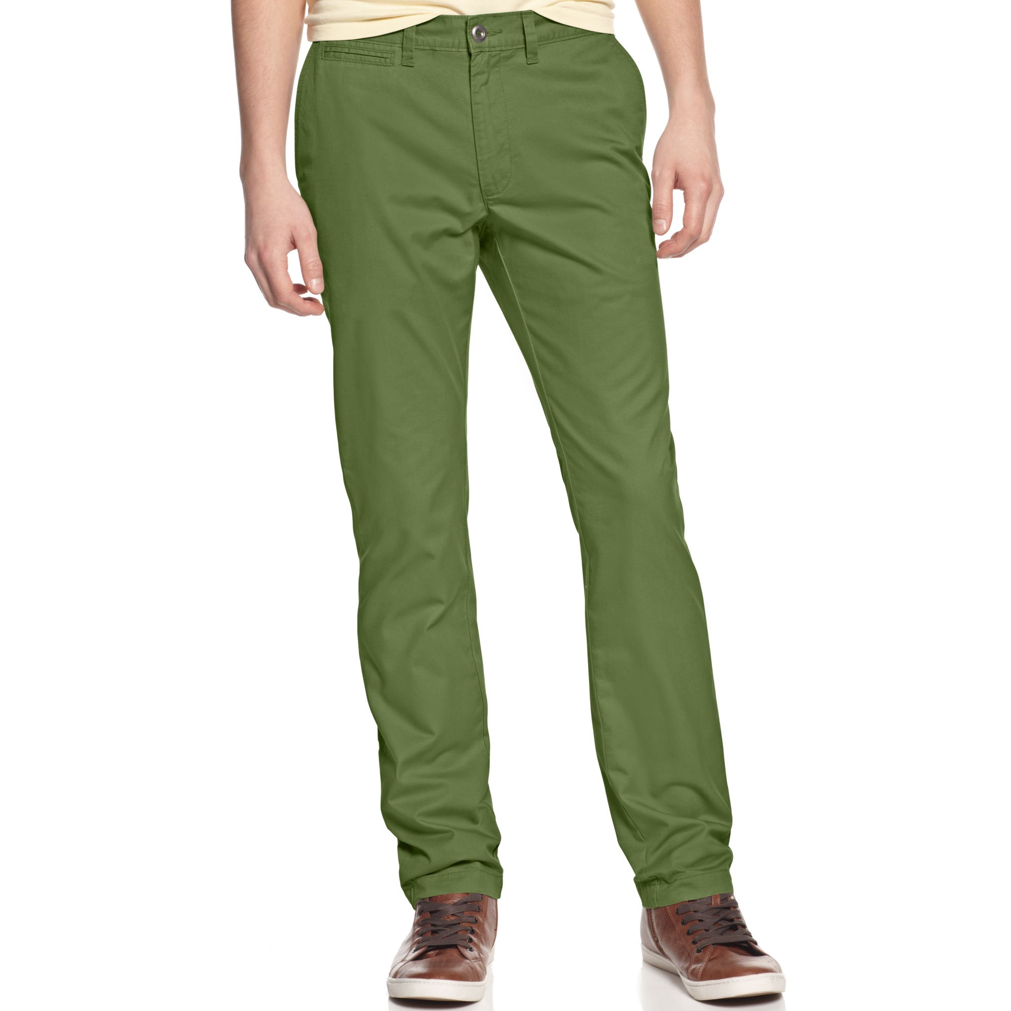 American Rag Chino Pants in Green for Men (Vintage Army) | Lyst