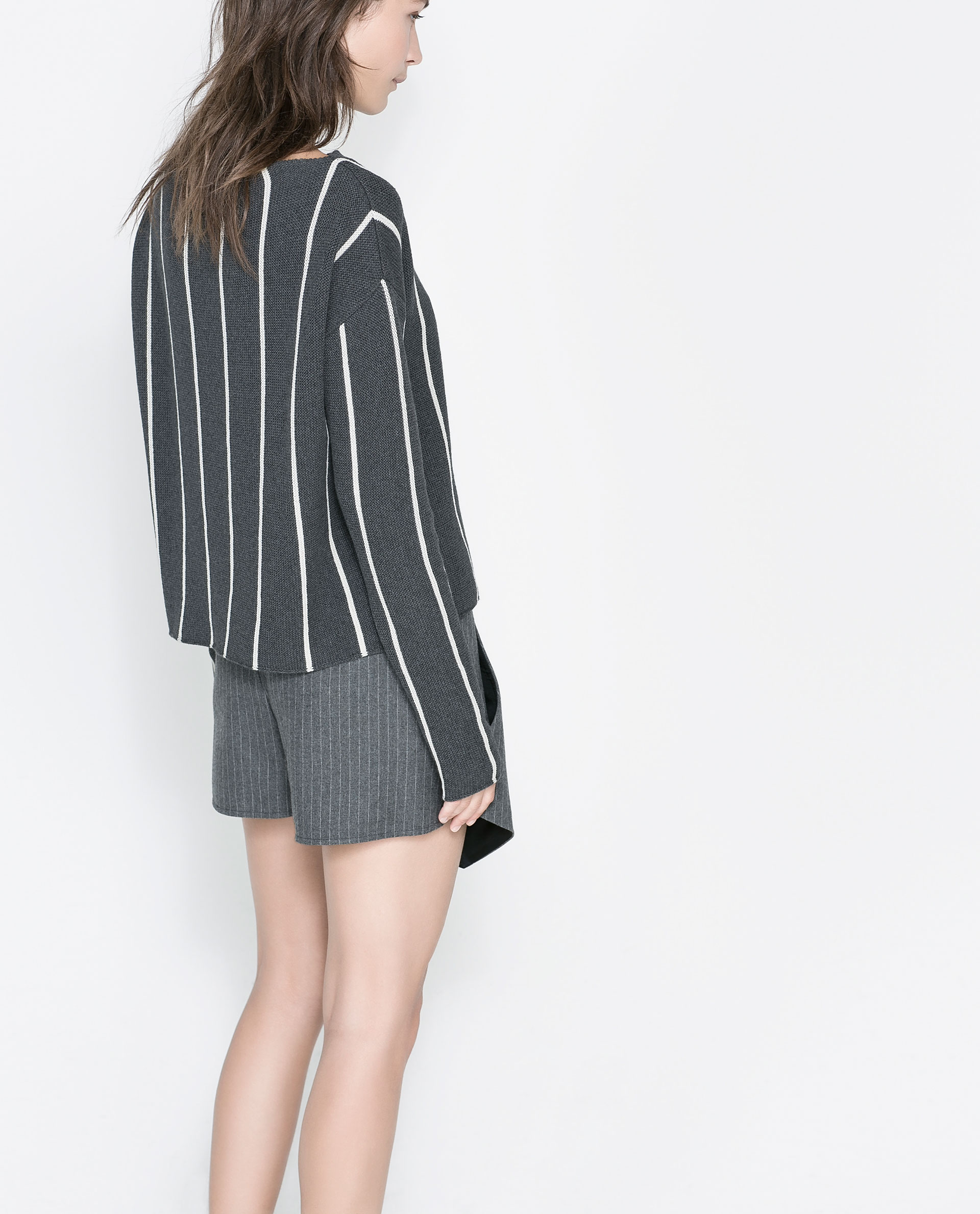 zara striped sweater dress