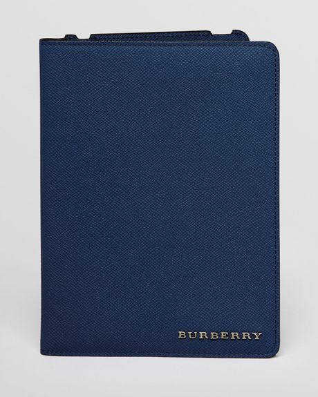 Burberry Leather Ipad Mini Case in Blue for Men (Sapphire) | Lyst