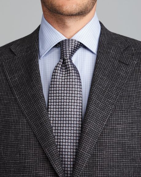 Canali Houndstooth Sport Coat Regular Fit in Gray for Men (Charcoal ...