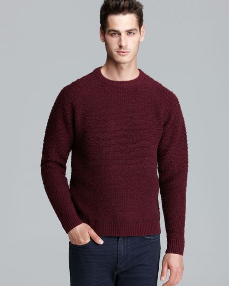 Marc By Marc Jacobs Ann Arbor Fleece Crewneck Sweater in Red for Men ...