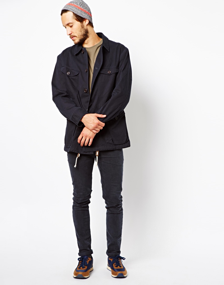 Lyst - Universal Works Military Jacket in Blue for Men