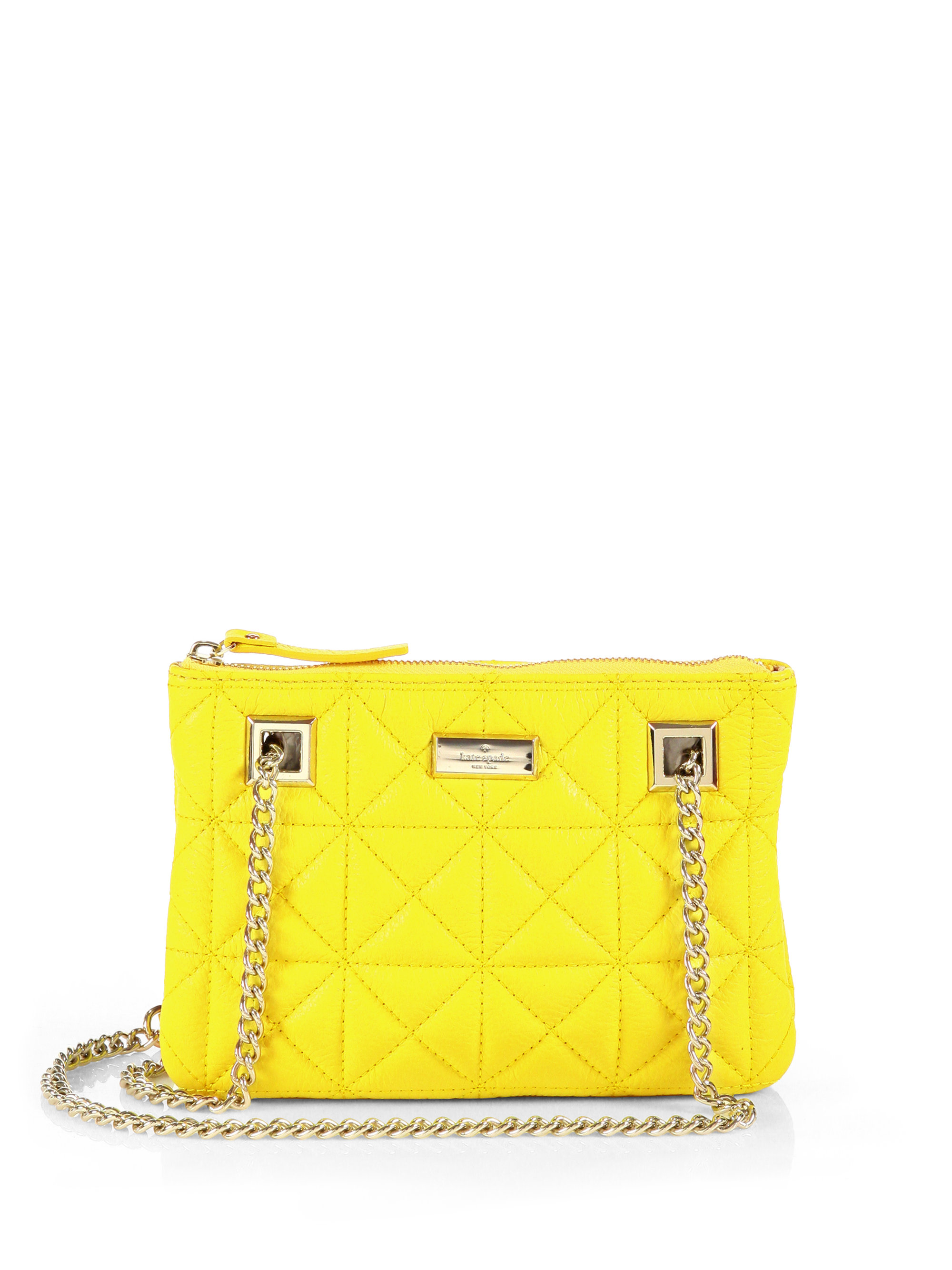 Kate Spade Sedgwick Place Morgan Quilted Shoulder Bag in Yellow ...