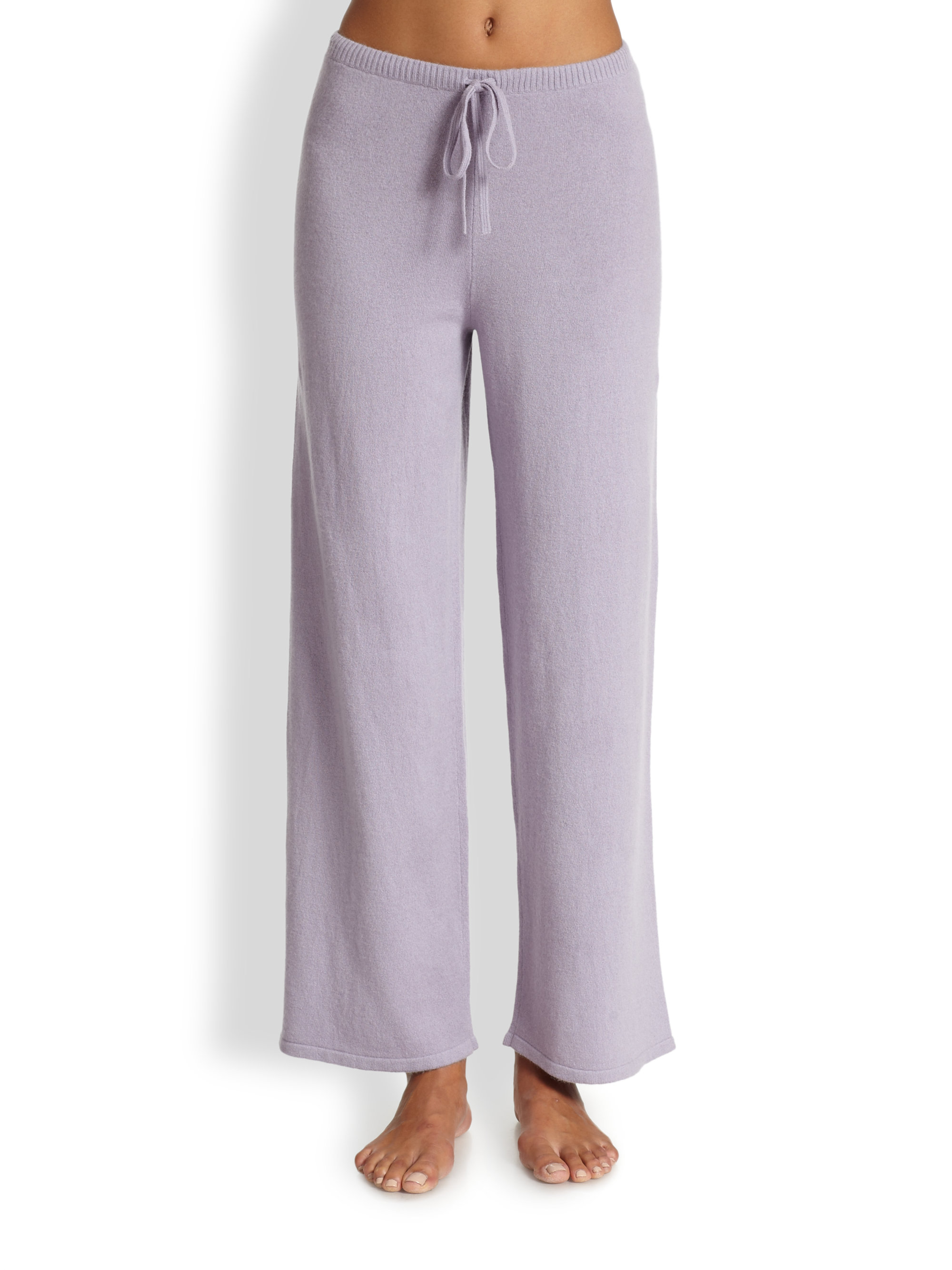 Lyst - Saks fifth avenue Cashmere Pajama Pants in Purple