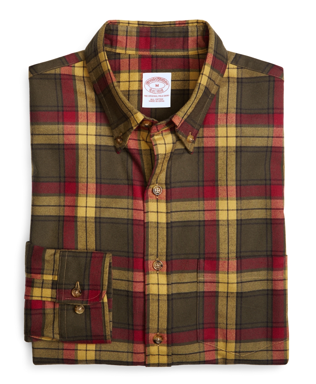 Brooks Brothers Regular Fit Weathered Flannel Macmillan Sport Shirt in ...