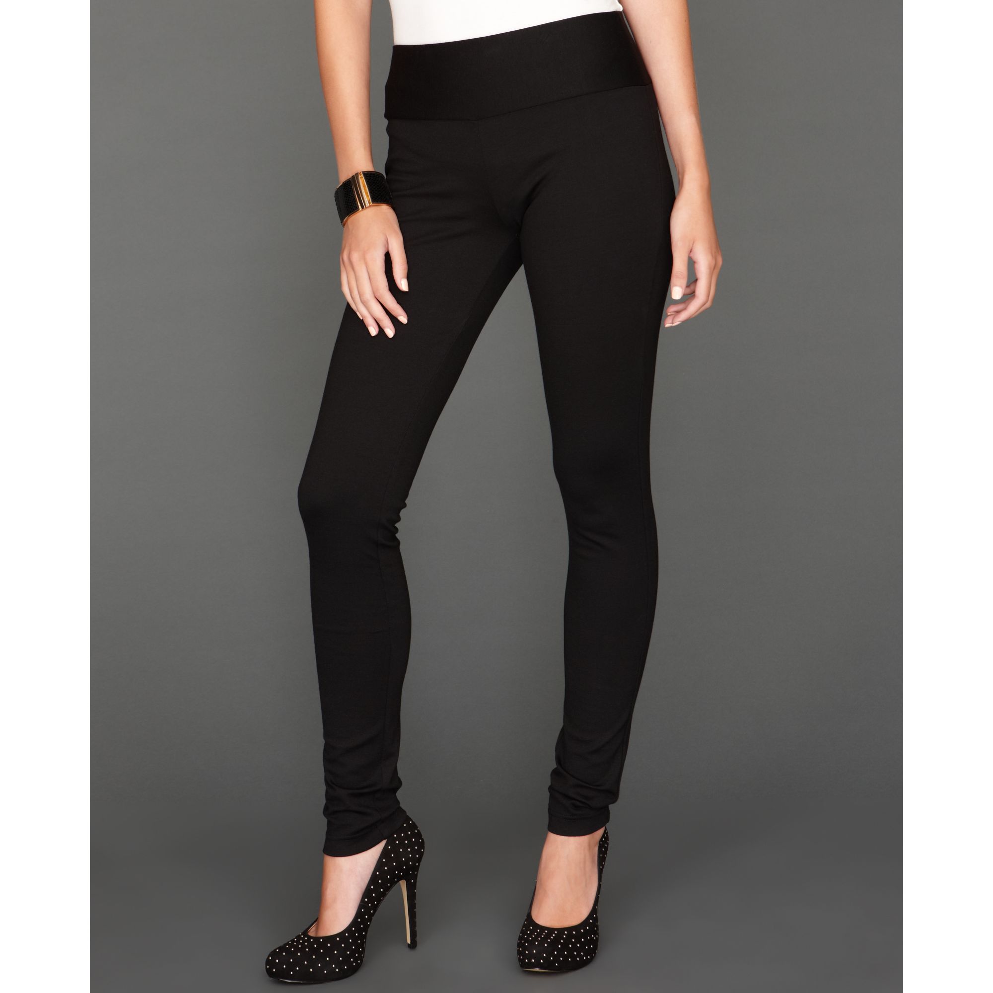 Lyst - Inc International Concepts Stretch Leggings in Black