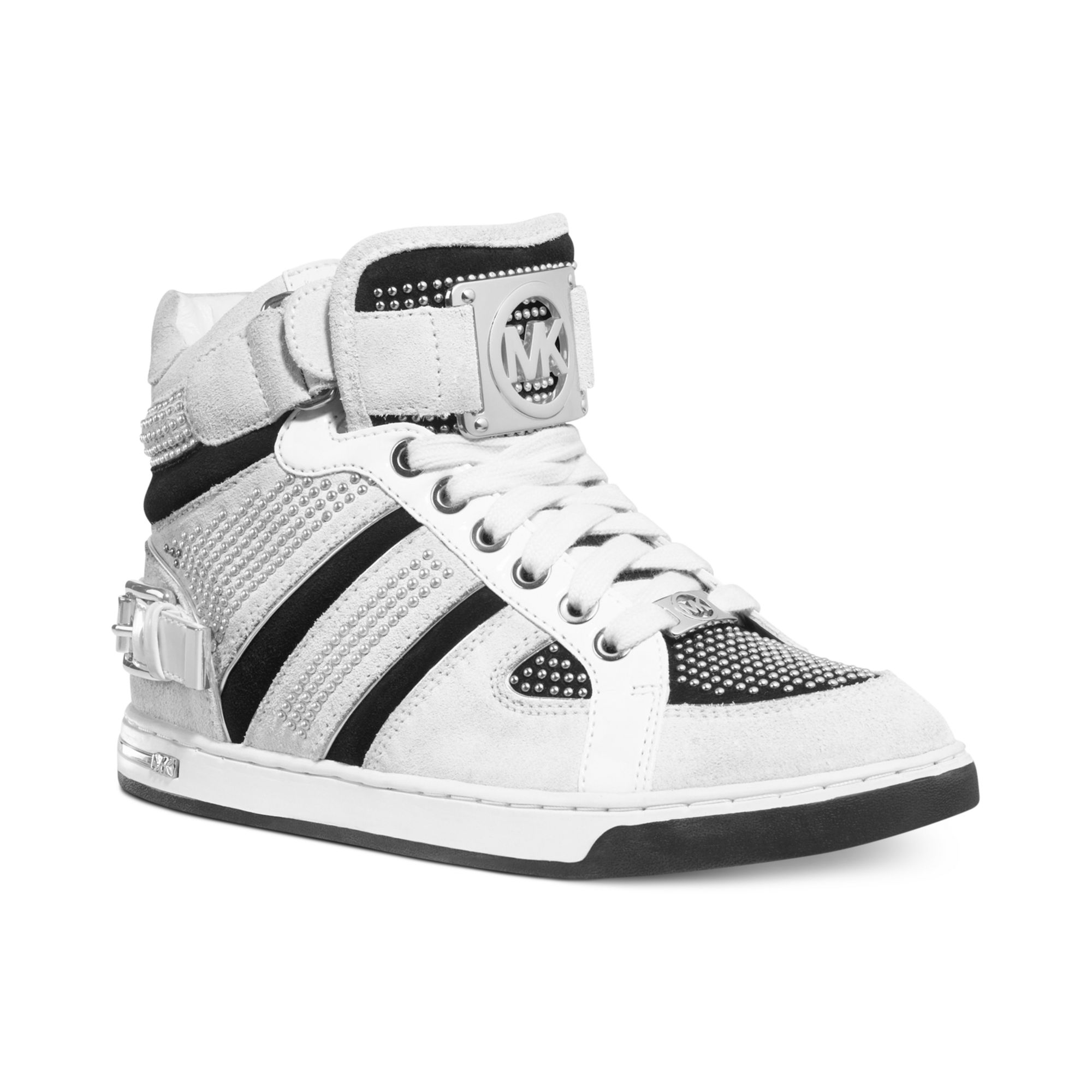 Michael Kors Fulton High Top Sneakers in White (Active Chalk) | Lyst