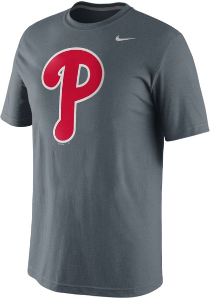 Nike Philadelphia Phillies Baseball Graphic Logo Tee in Gray for Men ...