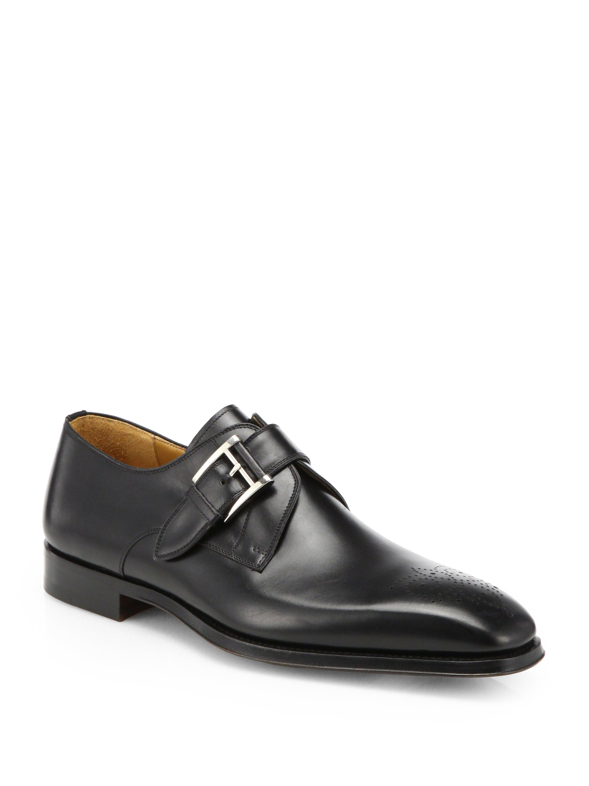 Saks fifth avenue Saks Fifth Avenue By Magnanni Leather Monk-Strap ...