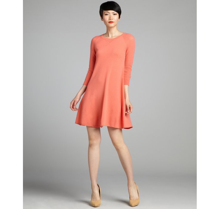 pink cashmere sweater dress