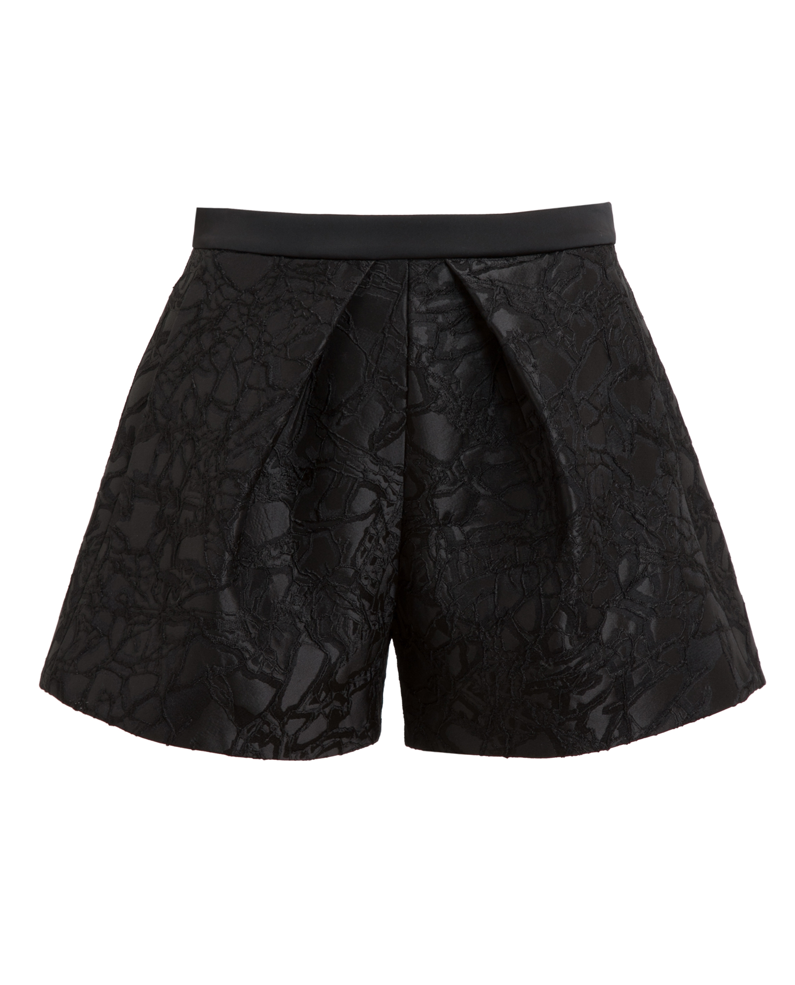 Balenciaga Jacquard Silkblend Shorts in Black | Lyst