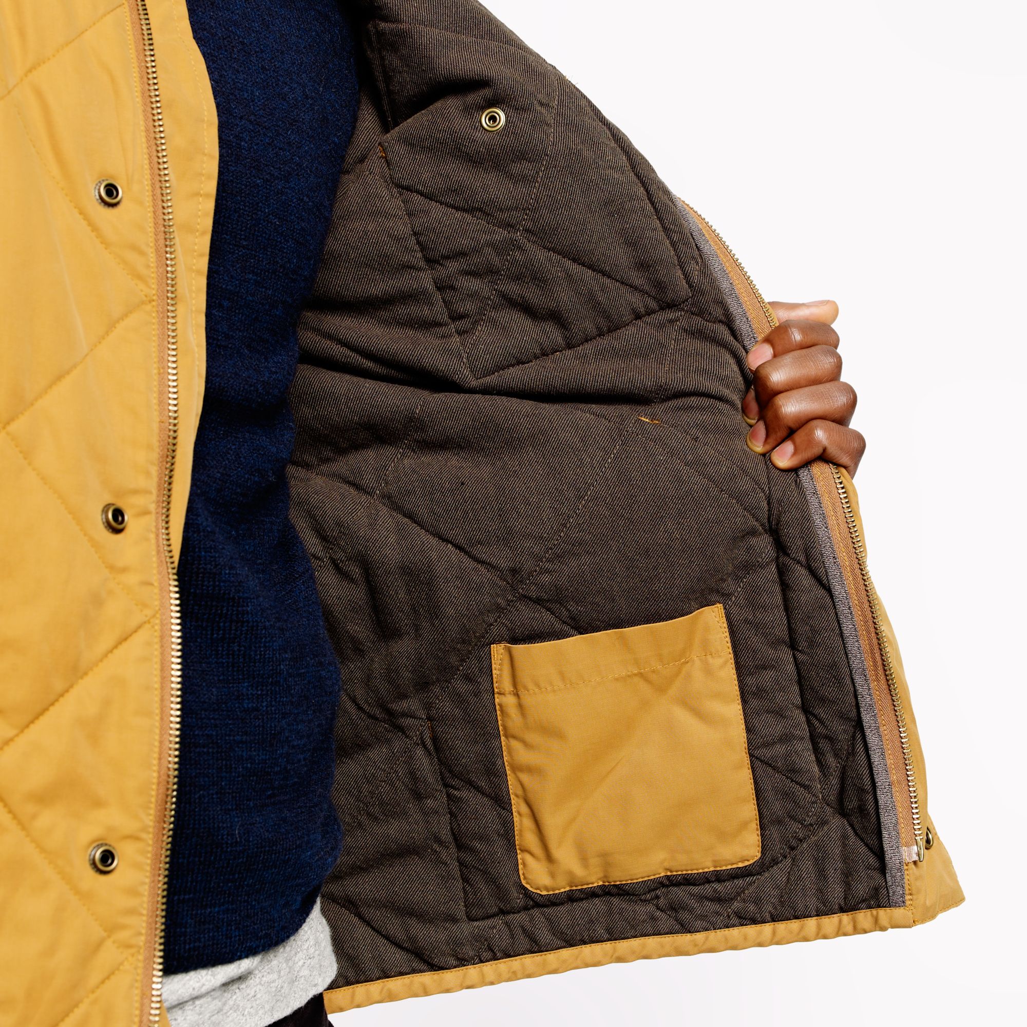 J.crew Broadmoor Quilted Jacket in Yellow for Men Lyst