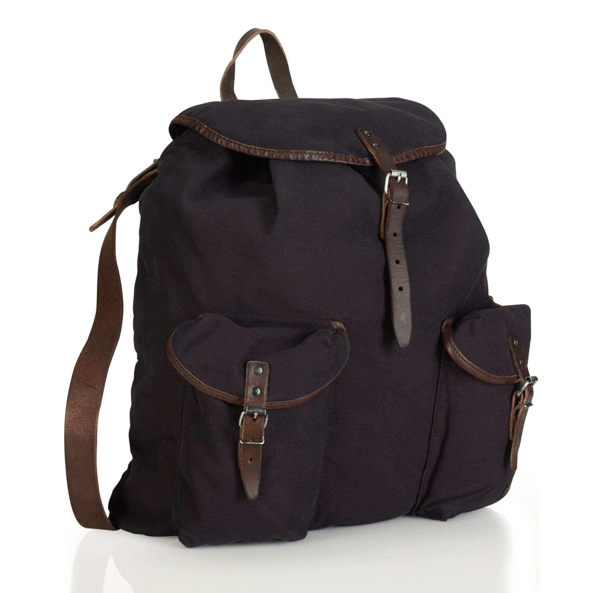 Ralph Lauren Canvas Loaser Backpack in Black for Men | Lyst