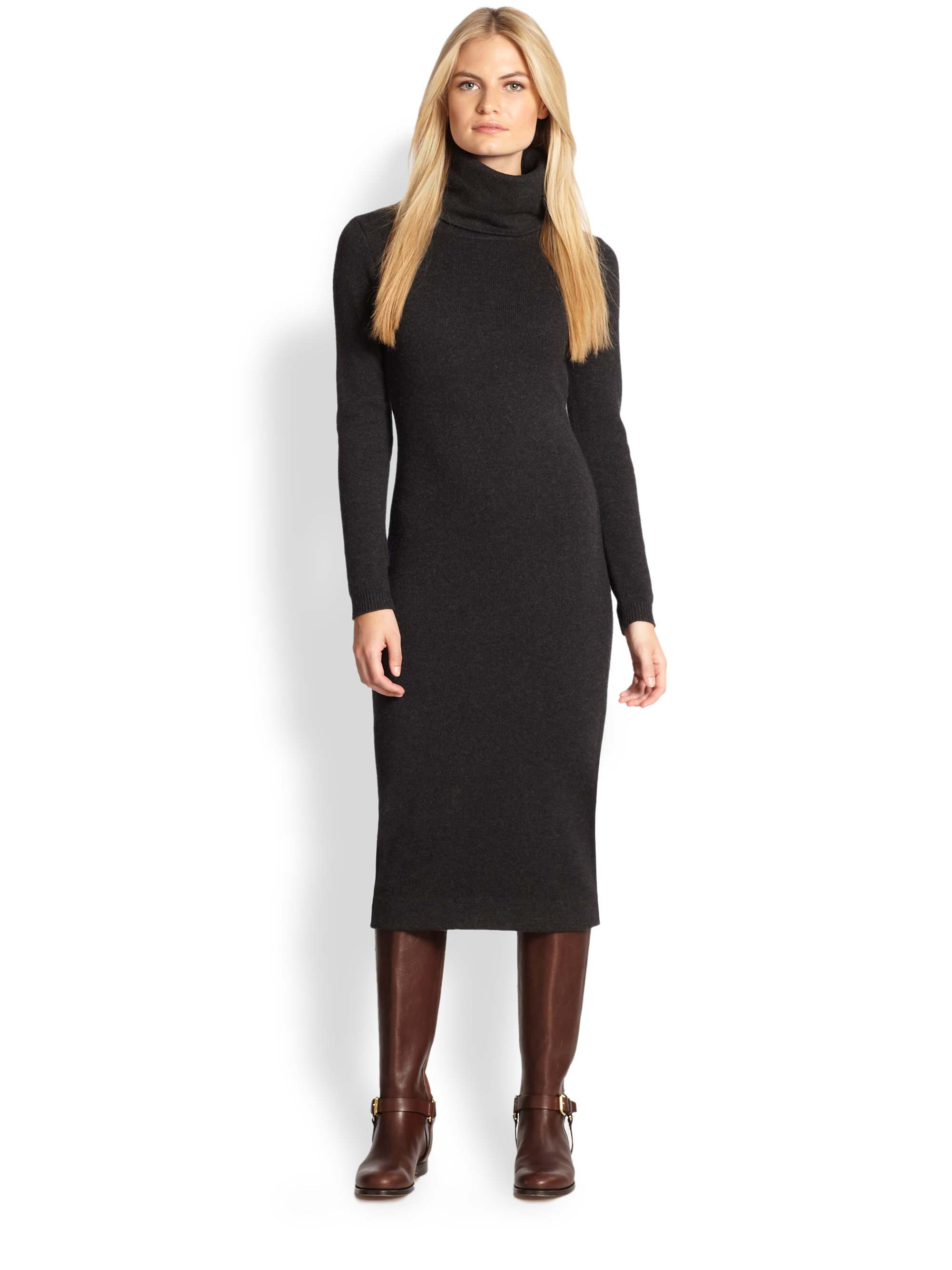 Lauren Ralph Lauren Turtleneck Sweater - Macy's  Ribbed turtleneck sweater,  Ladies turtleneck sweaters, Turtleneck outfit