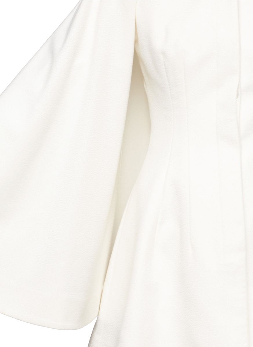 Lyst - Alexander mcqueen Cashmere Cape Coat in White