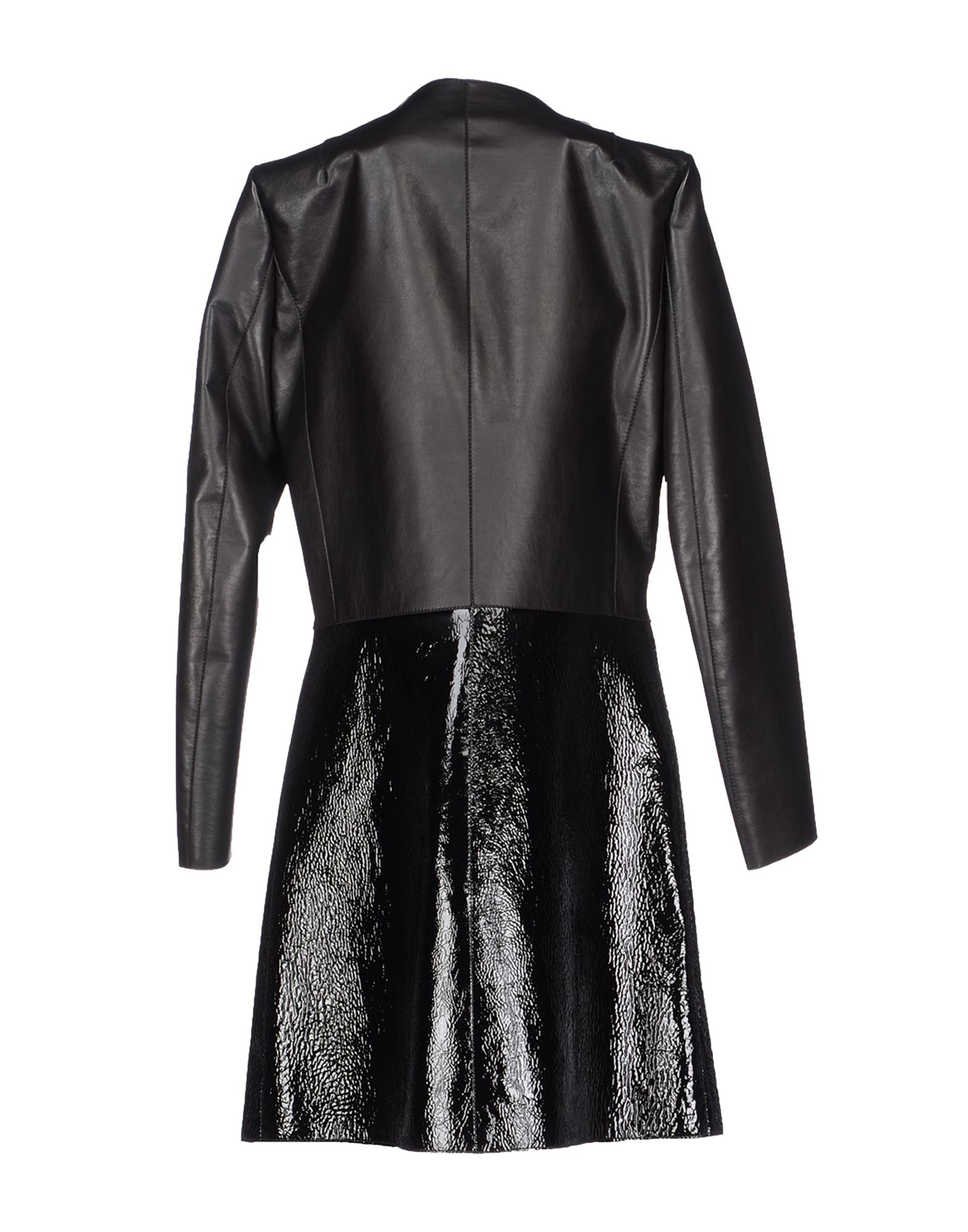 black leather fendi jacket