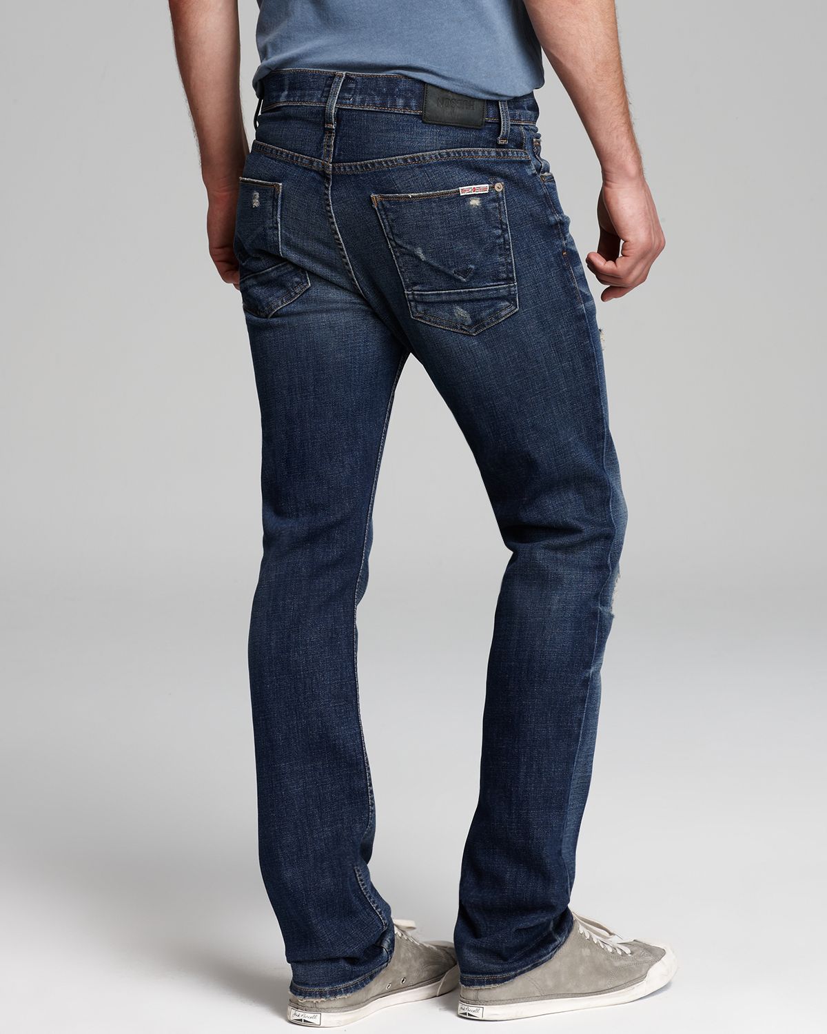 Hudson Jeans Jeans Byron Slim Straight in Sander in Blue for Men - Lyst