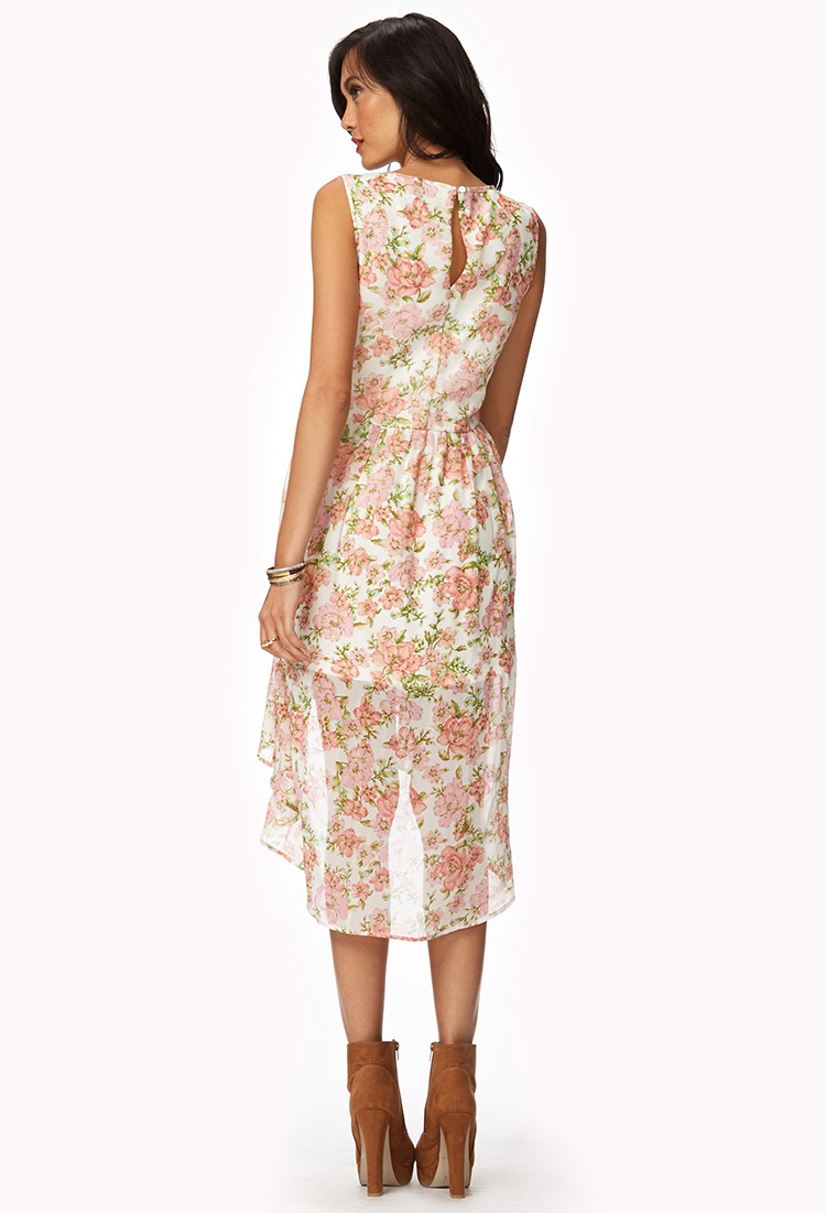 Fashion week High 21 forever low dress floral for woman Fashion style High 21 forever low dress floral for woman