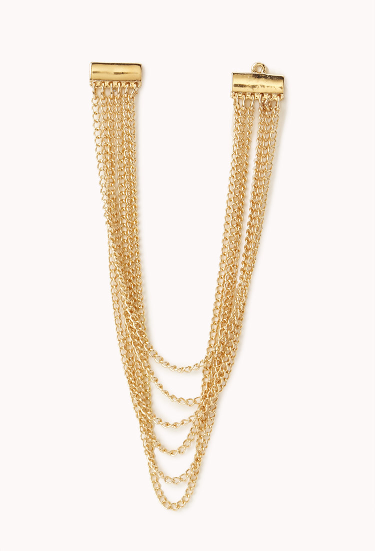 Lyst Forever 21 Sleek Tassel Earrings in Metallic