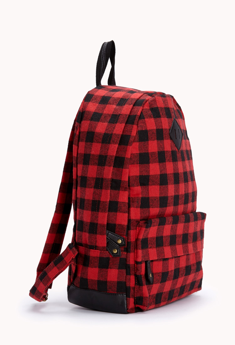 Forever 21 Forever Cool Plaid Backpack in Red - Lyst