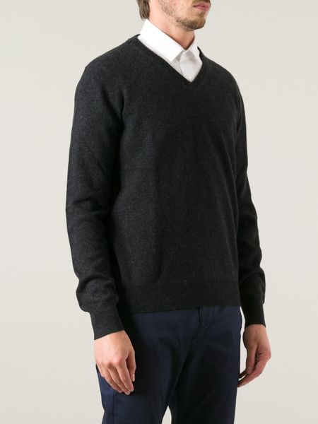Lanvin Cashmere Sweater in Gray for Men (grey) | Lyst