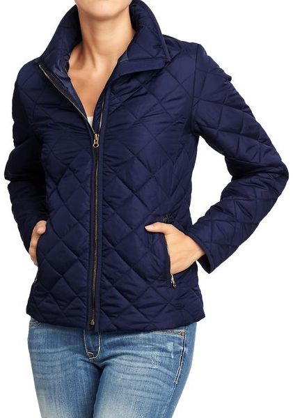 Old Navy Quilted Barn Jackets in Blue (Into The Deep) | Lyst