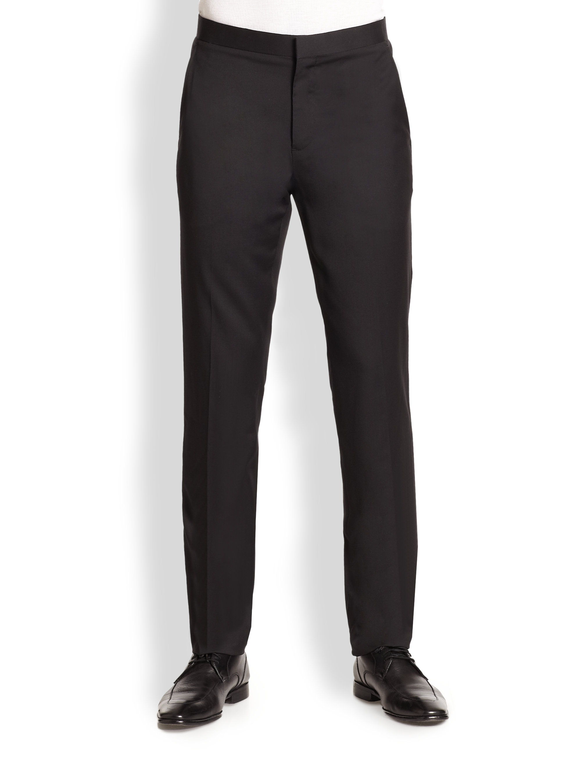 Theory Marlo Hamburg Tuxedo Pants in Black for Men | Lyst