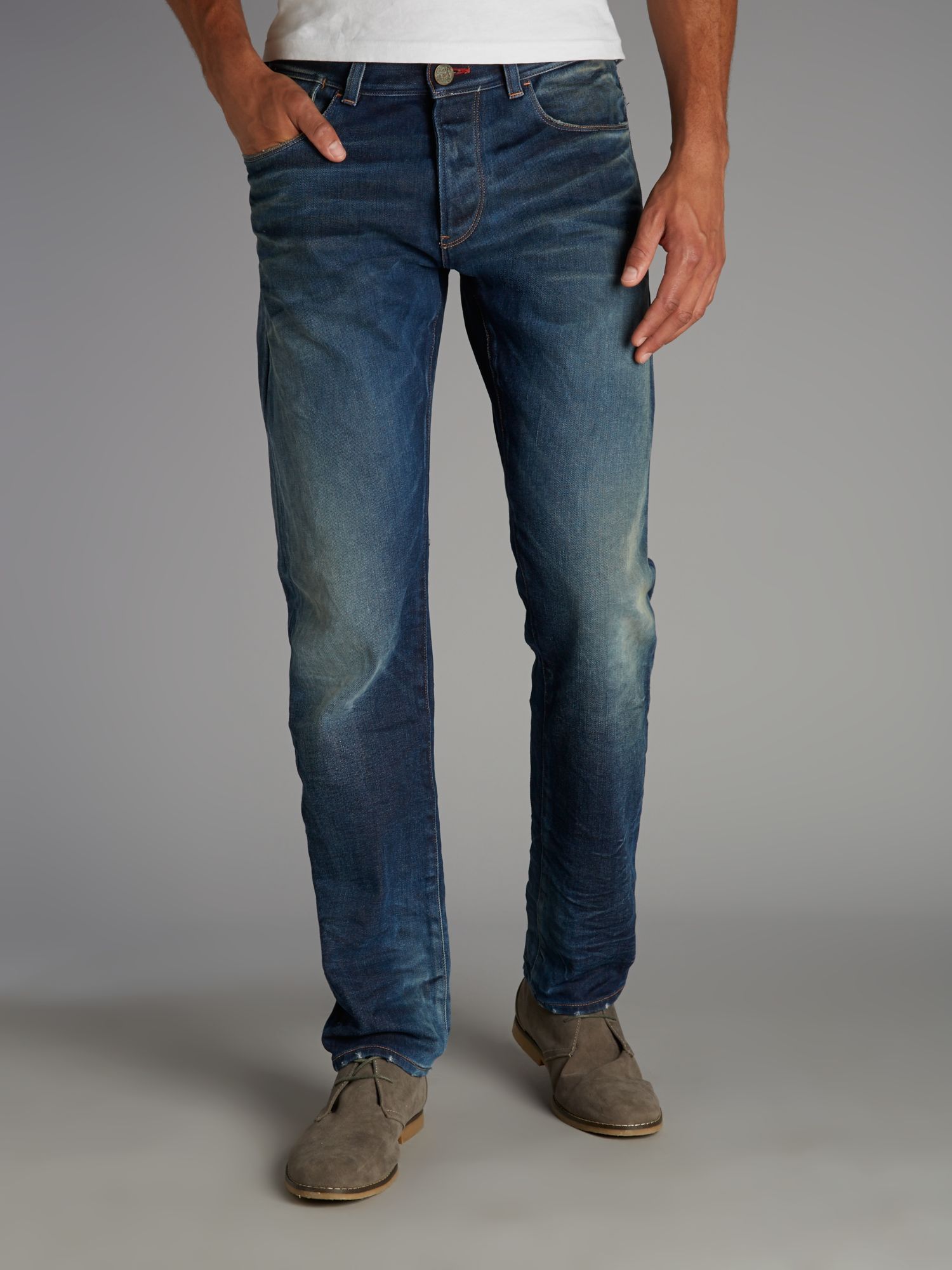 Armani jeans Made in Italy Light Wash Jeans in Blue for Men | Lyst