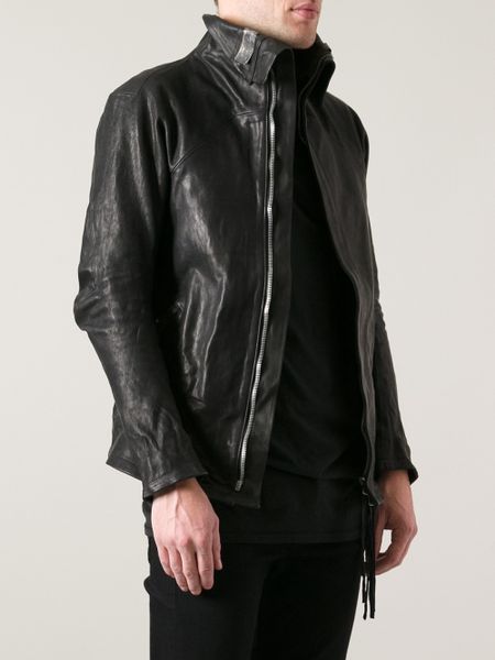 Boris Bidjan Saberi Horse Leather Jacket in Black for Men | Lyst