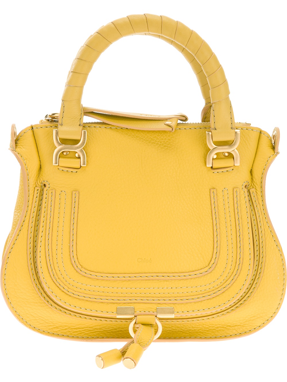 Lyst - Chloé Marcie Mini Shoulder Bag in Yellow