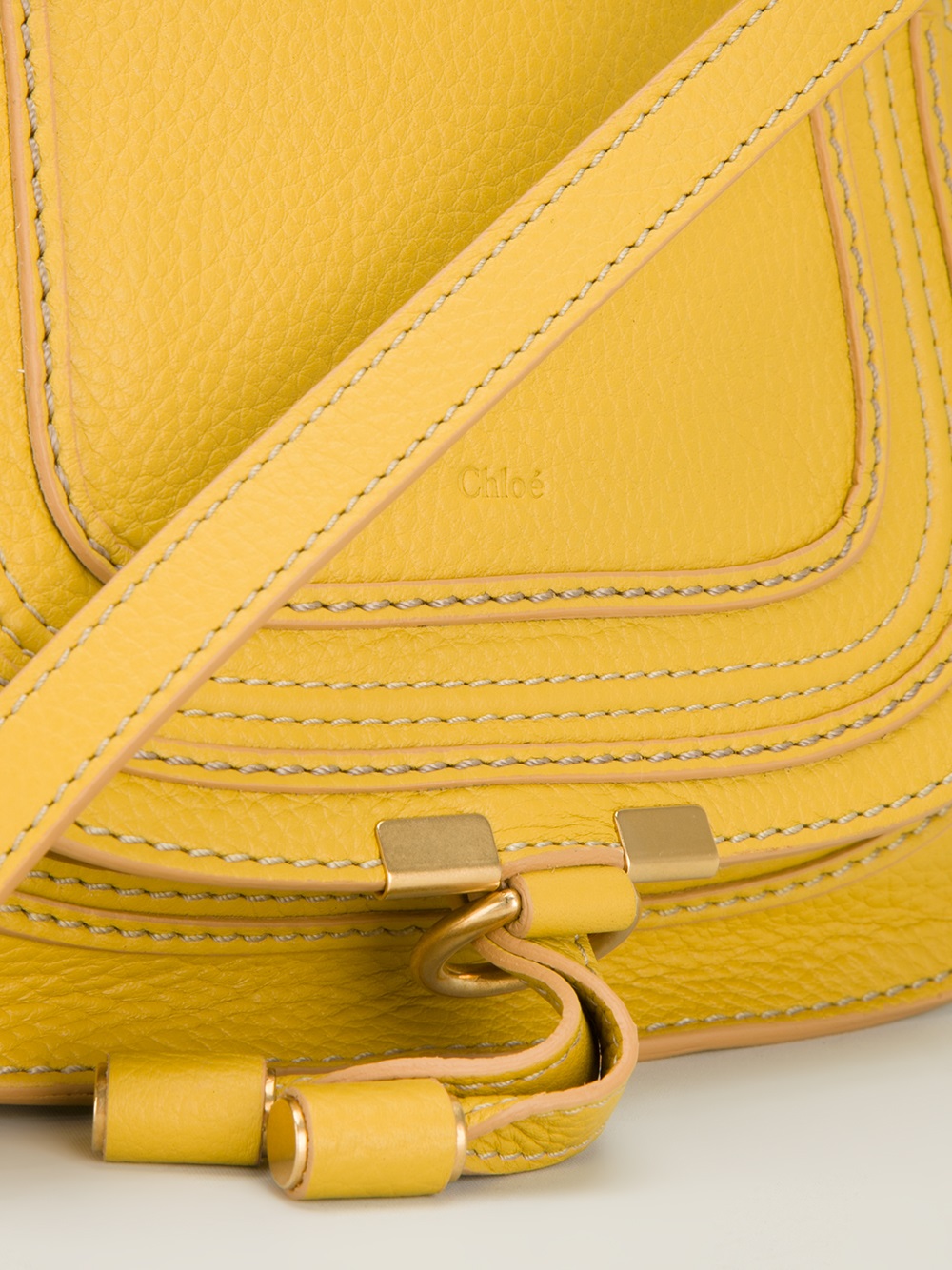 Lyst - Chloé Marcie Mini Shoulder Bag in Yellow